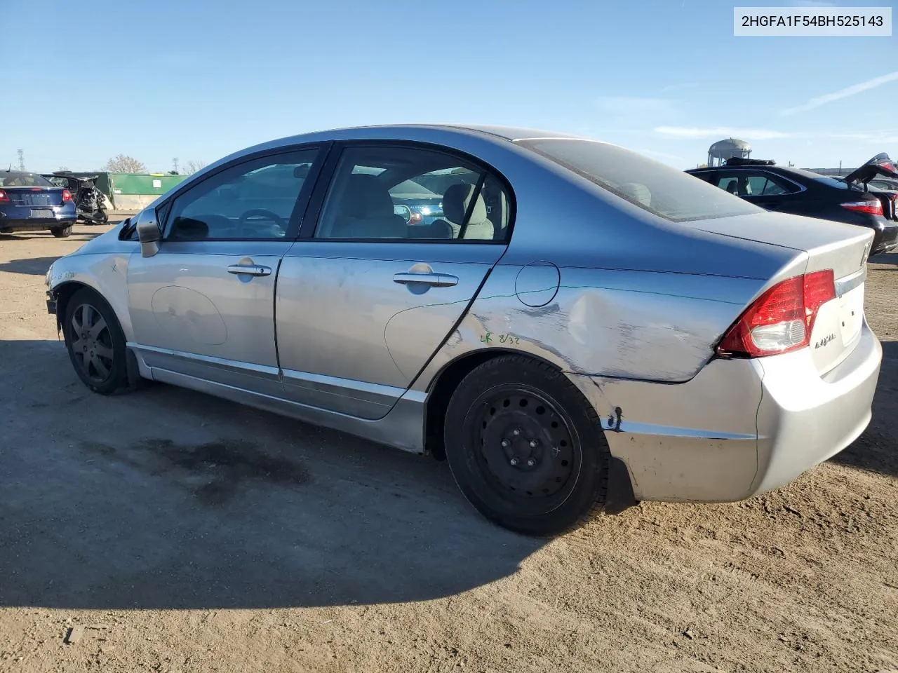 2011 Honda Civic Lx VIN: 2HGFA1F54BH525143 Lot: 77841654