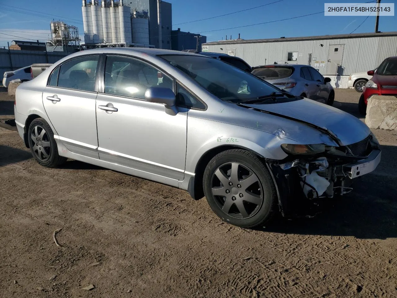 2011 Honda Civic Lx VIN: 2HGFA1F54BH525143 Lot: 77841654