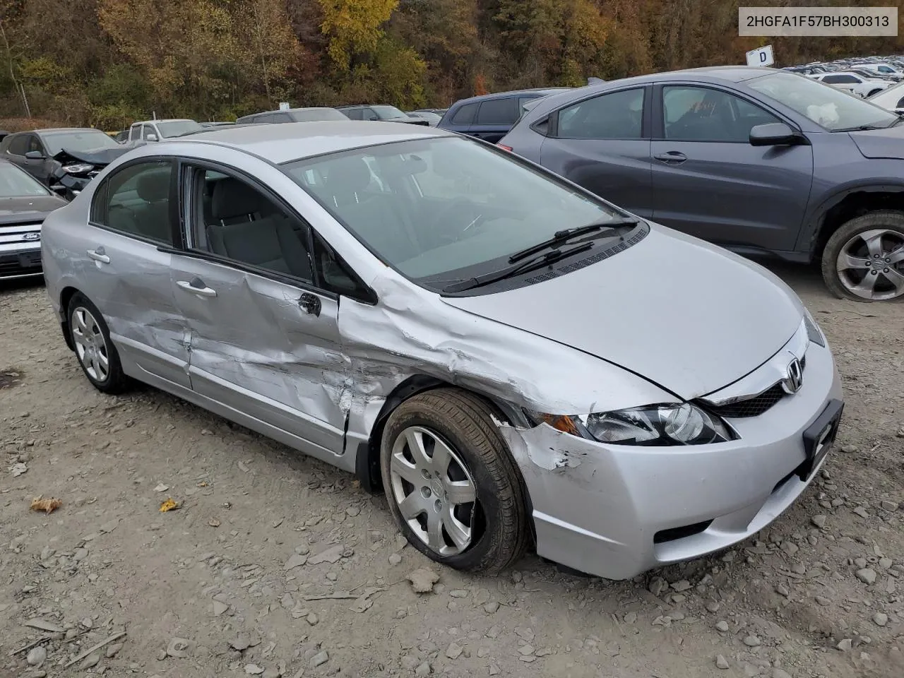 2011 Honda Civic Lx VIN: 2HGFA1F57BH300313 Lot: 78037604