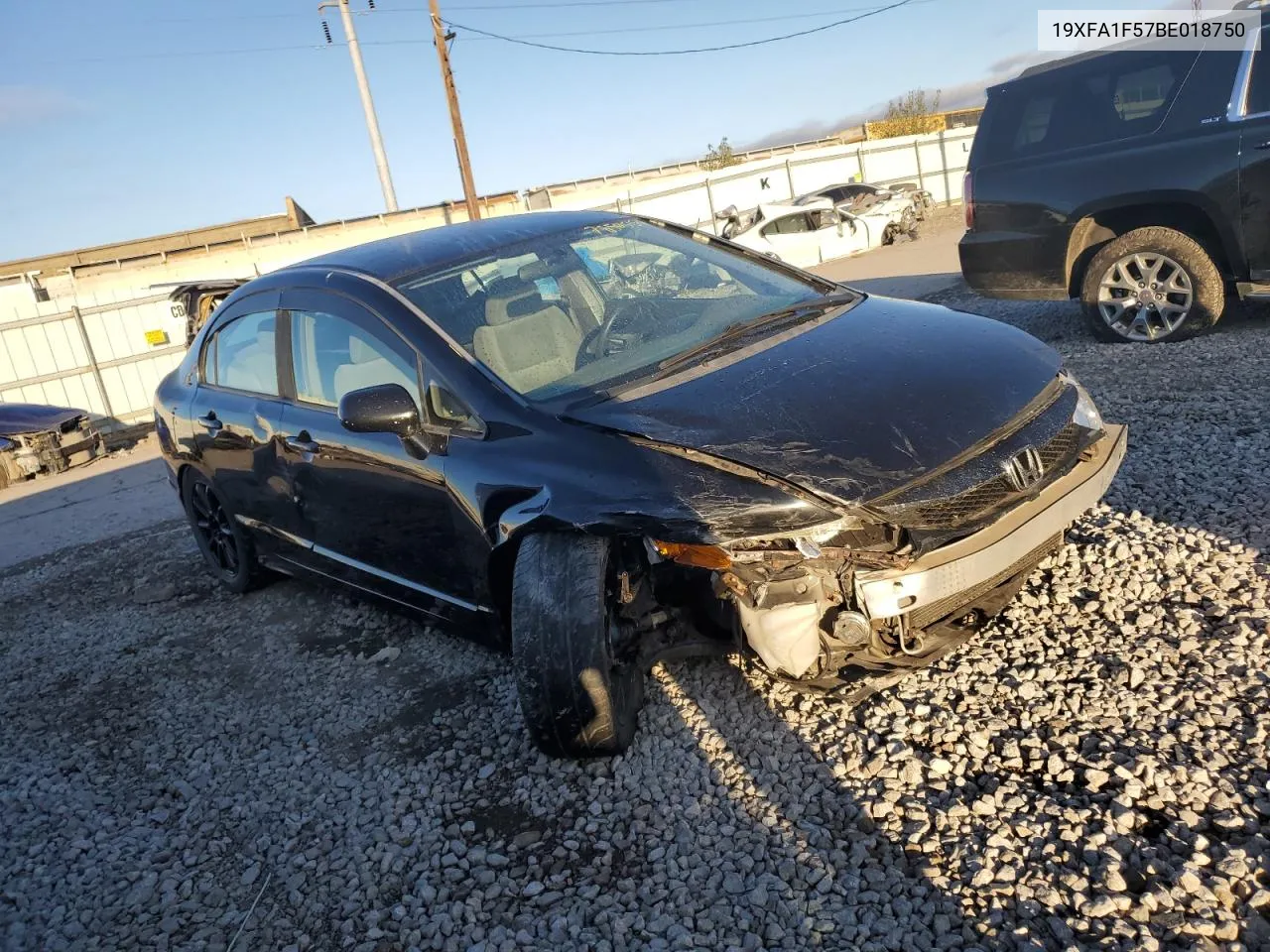 2011 Honda Civic Lx VIN: 19XFA1F57BE018750 Lot: 78505154