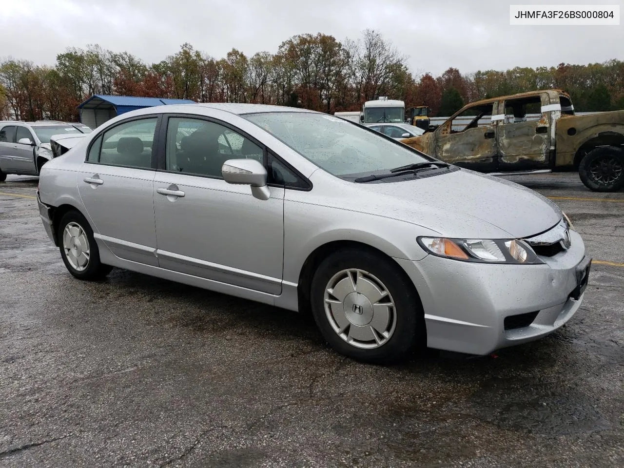 2011 Honda Civic Hybrid VIN: JHMFA3F26BS000804 Lot: 79396144