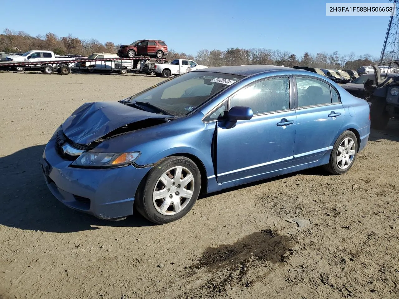 2011 Honda Civic Lx VIN: 2HGFA1F58BH506658 Lot: 79665654