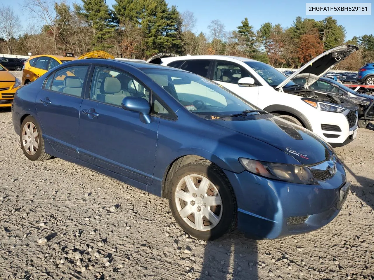 2011 Honda Civic Lx VIN: 2HGFA1F5XBH529181 Lot: 80855204