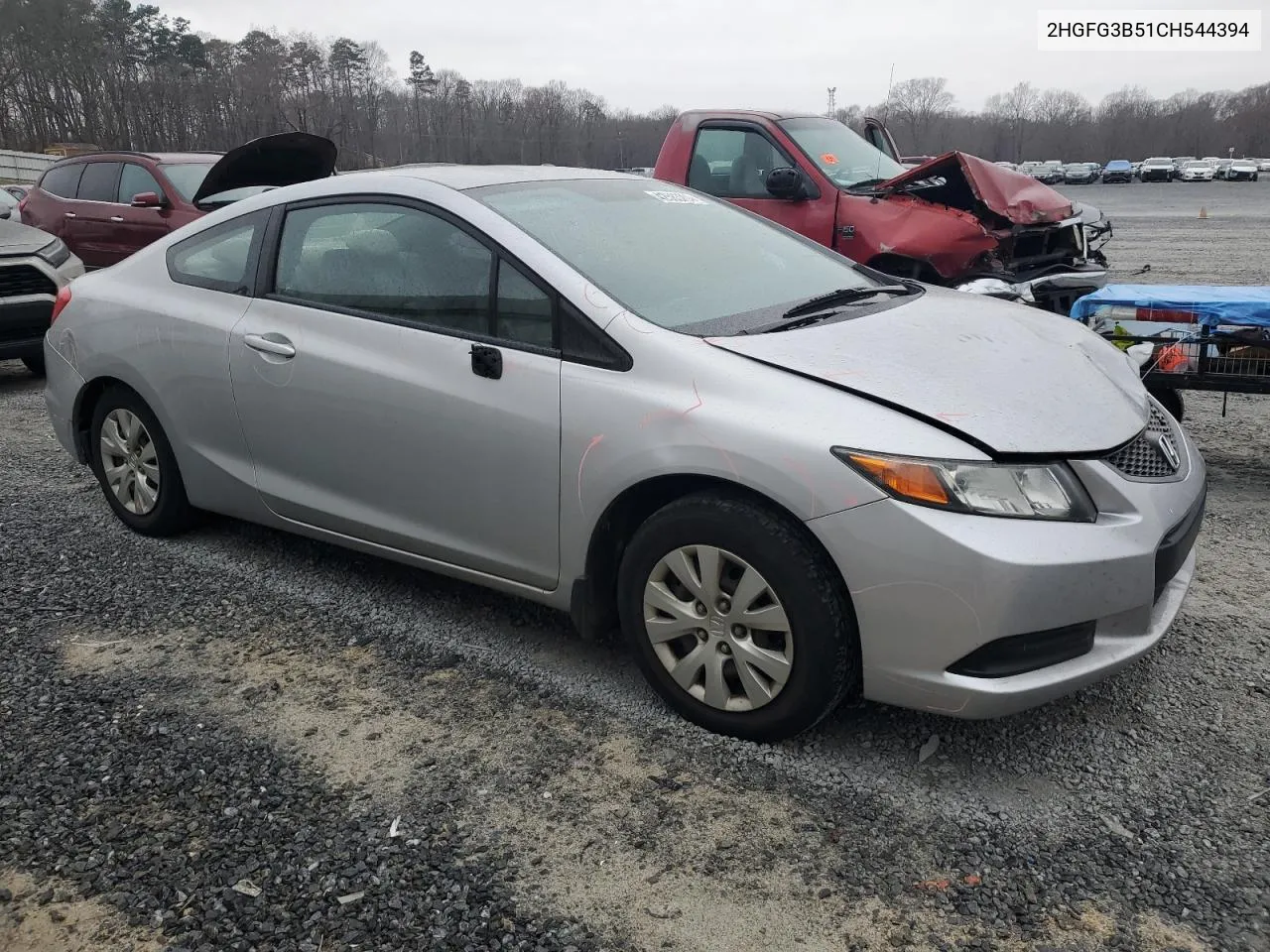 2012 Honda Civic Lx VIN: 2HGFG3B51CH544394 Lot: 42583204