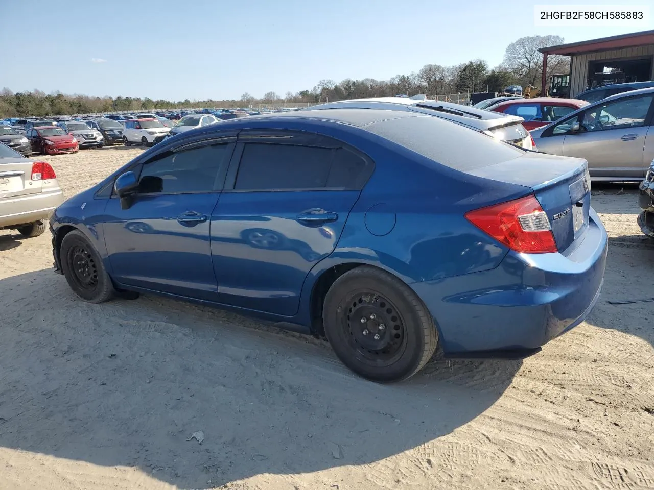 2HGFB2F58CH585883 2012 Honda Civic Lx