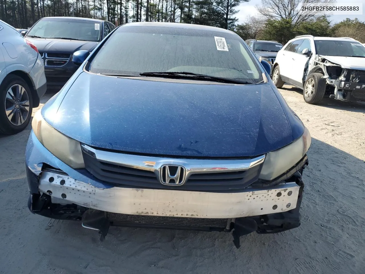 2HGFB2F58CH585883 2012 Honda Civic Lx