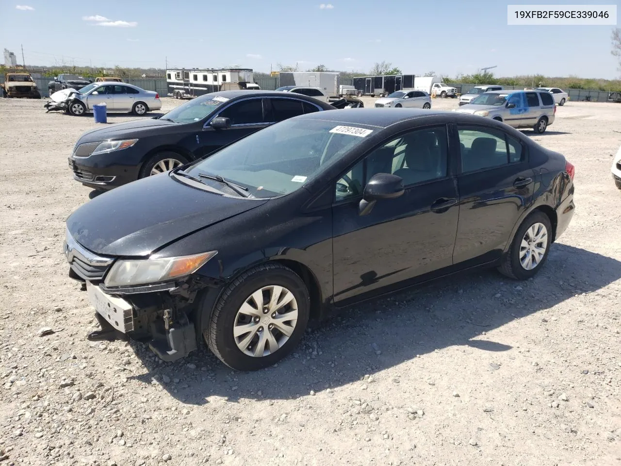 2012 Honda Civic Lx VIN: 19XFB2F59CE339046 Lot: 47297304