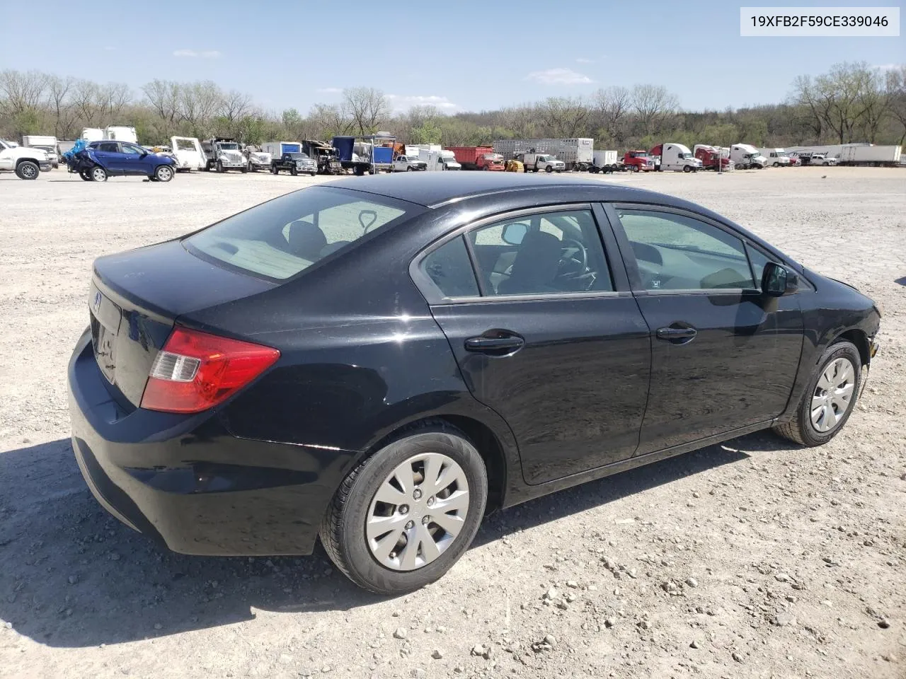 2012 Honda Civic Lx VIN: 19XFB2F59CE339046 Lot: 47297304