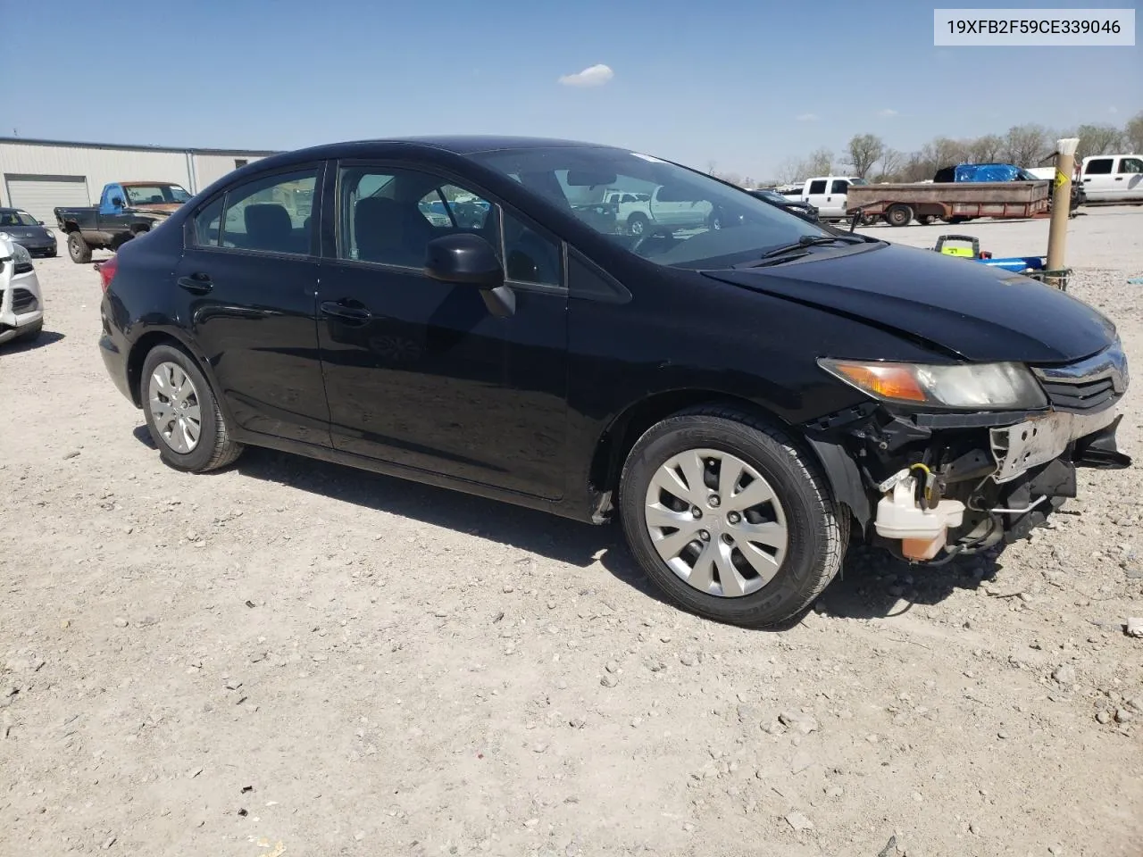 2012 Honda Civic Lx VIN: 19XFB2F59CE339046 Lot: 47297304