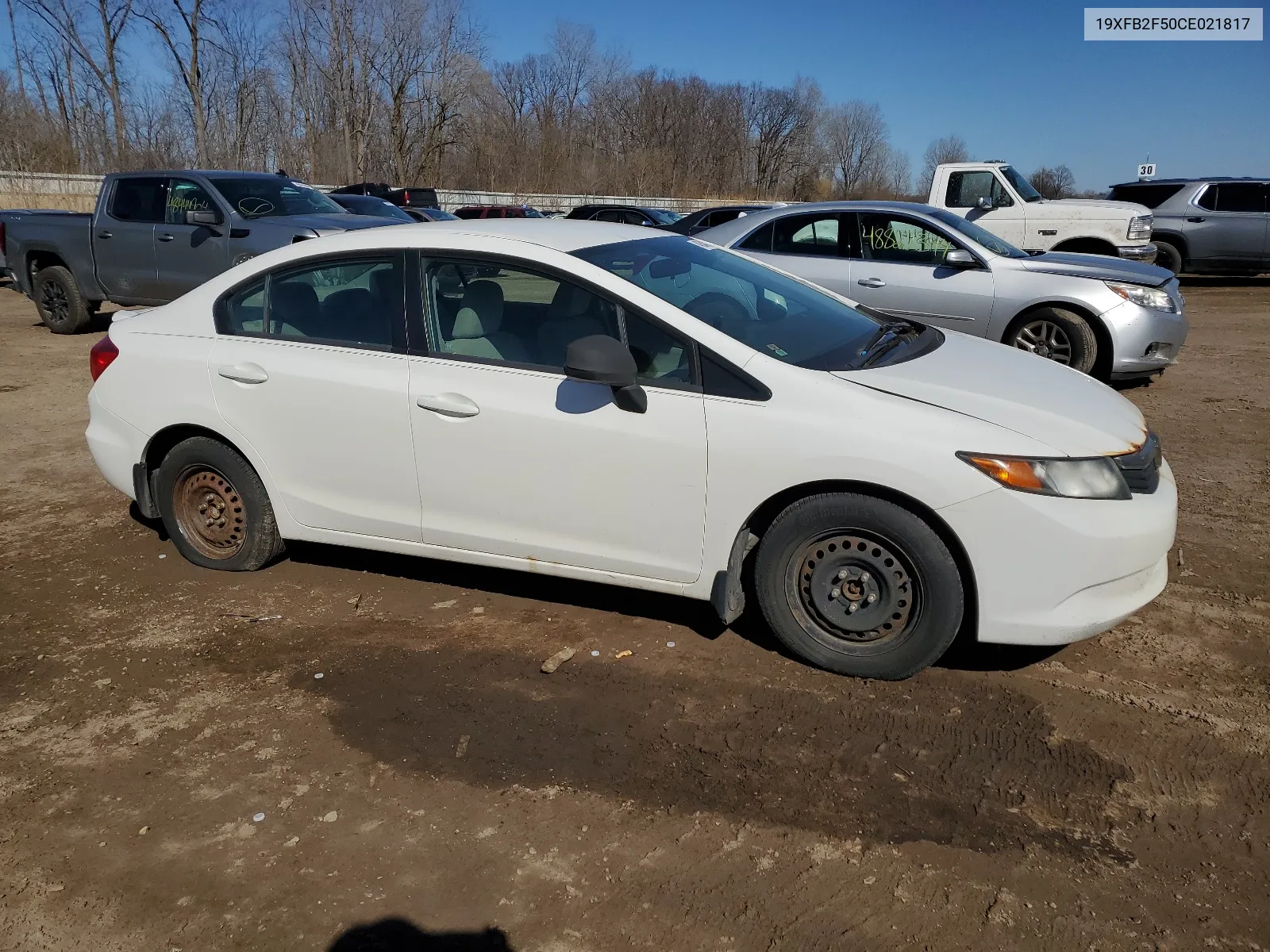 2012 Honda Civic Lx VIN: 19XFB2F50CE021817 Lot: 48643414