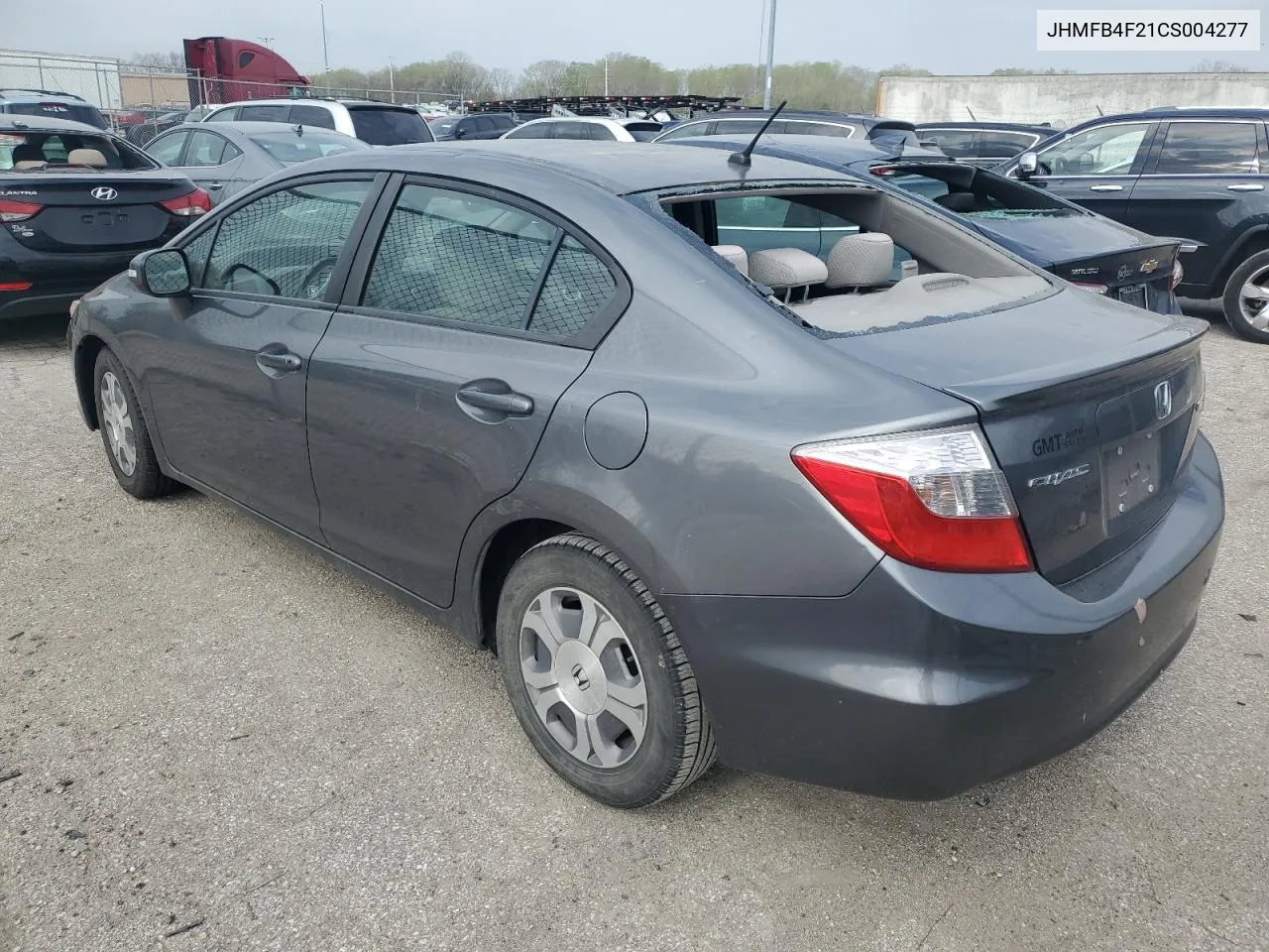 2012 Honda Civic Hybrid VIN: JHMFB4F21CS004277 Lot: 49142104