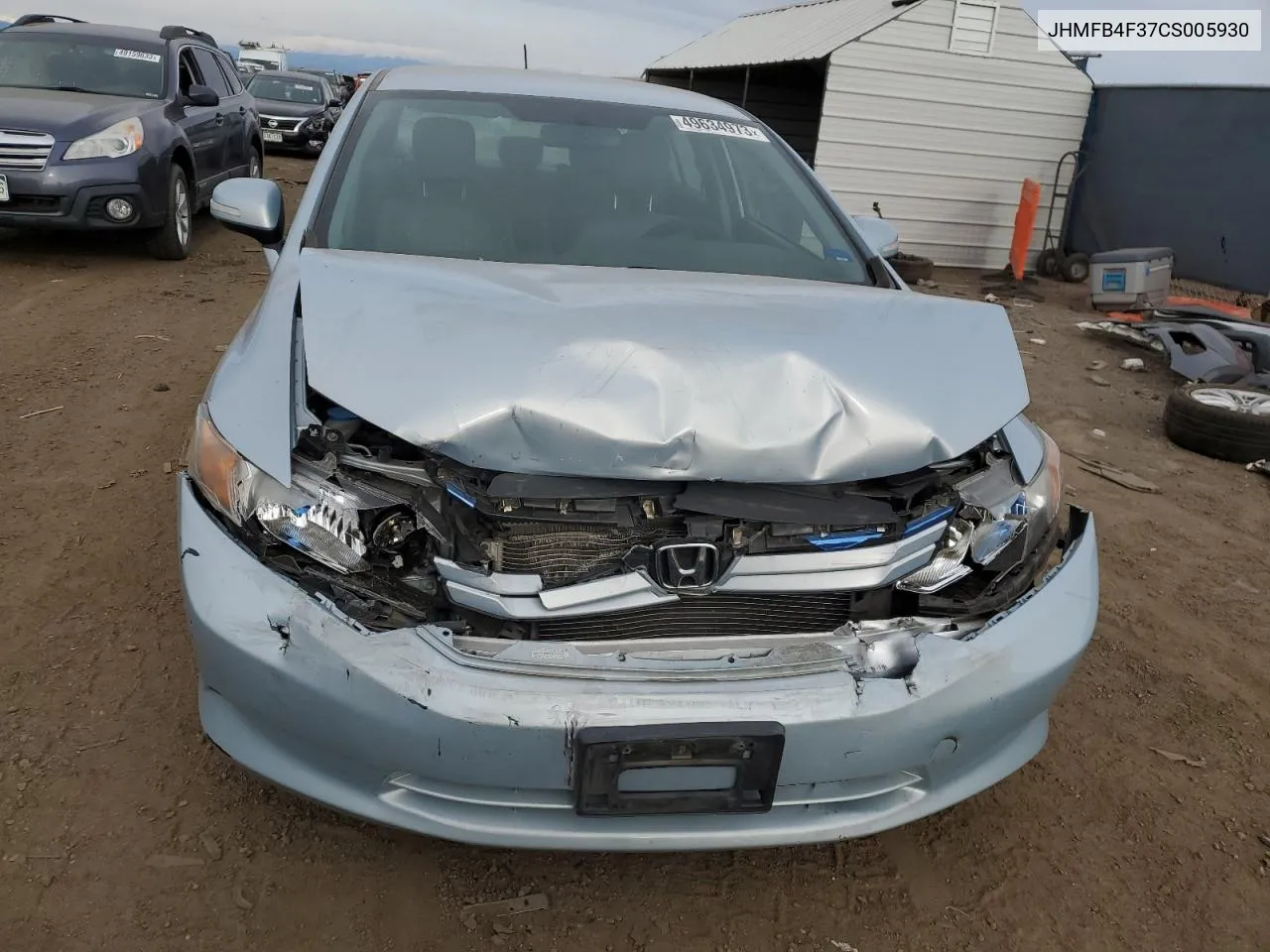 JHMFB4F37CS005930 2012 Honda Civic Hybrid L