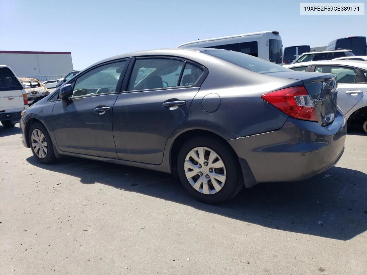 2012 Honda Civic Lx VIN: 19XFB2F59CE389171 Lot: 52925984