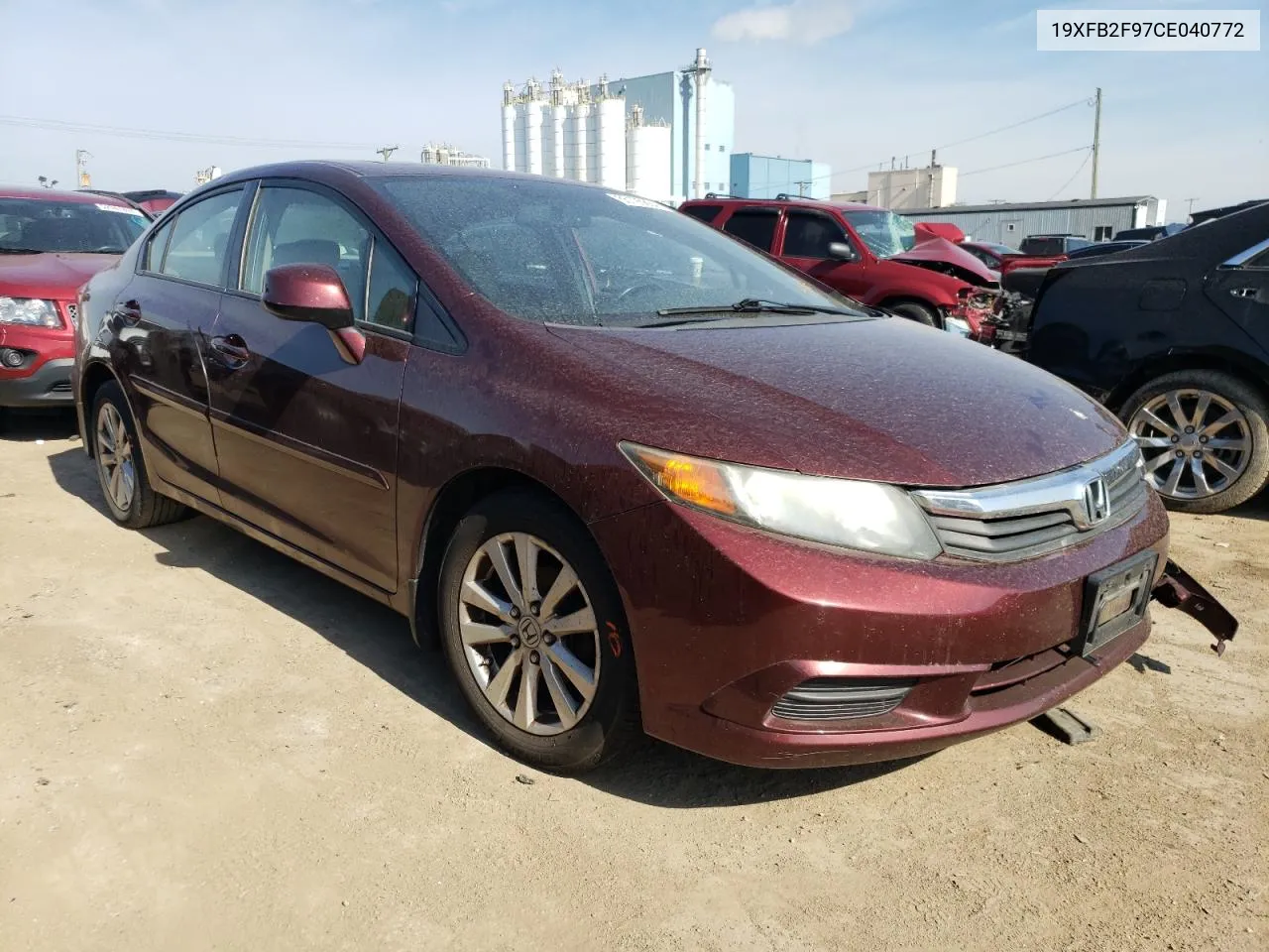 2012 Honda Civic Exl VIN: 19XFB2F97CE040772 Lot: 55195864