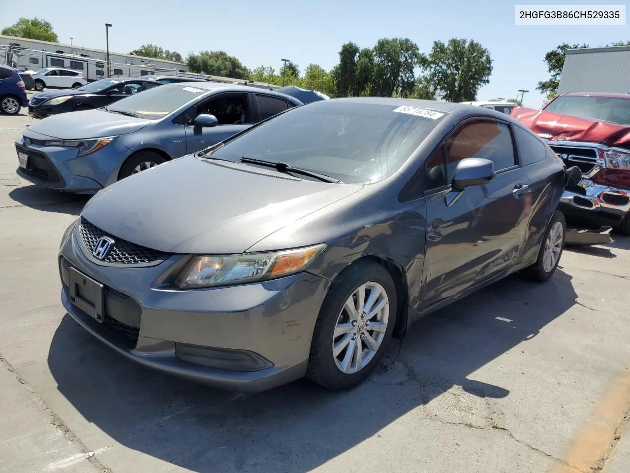 2012 Honda Civic Ex VIN: 2HGFG3B86CH529335 Lot: 55716284