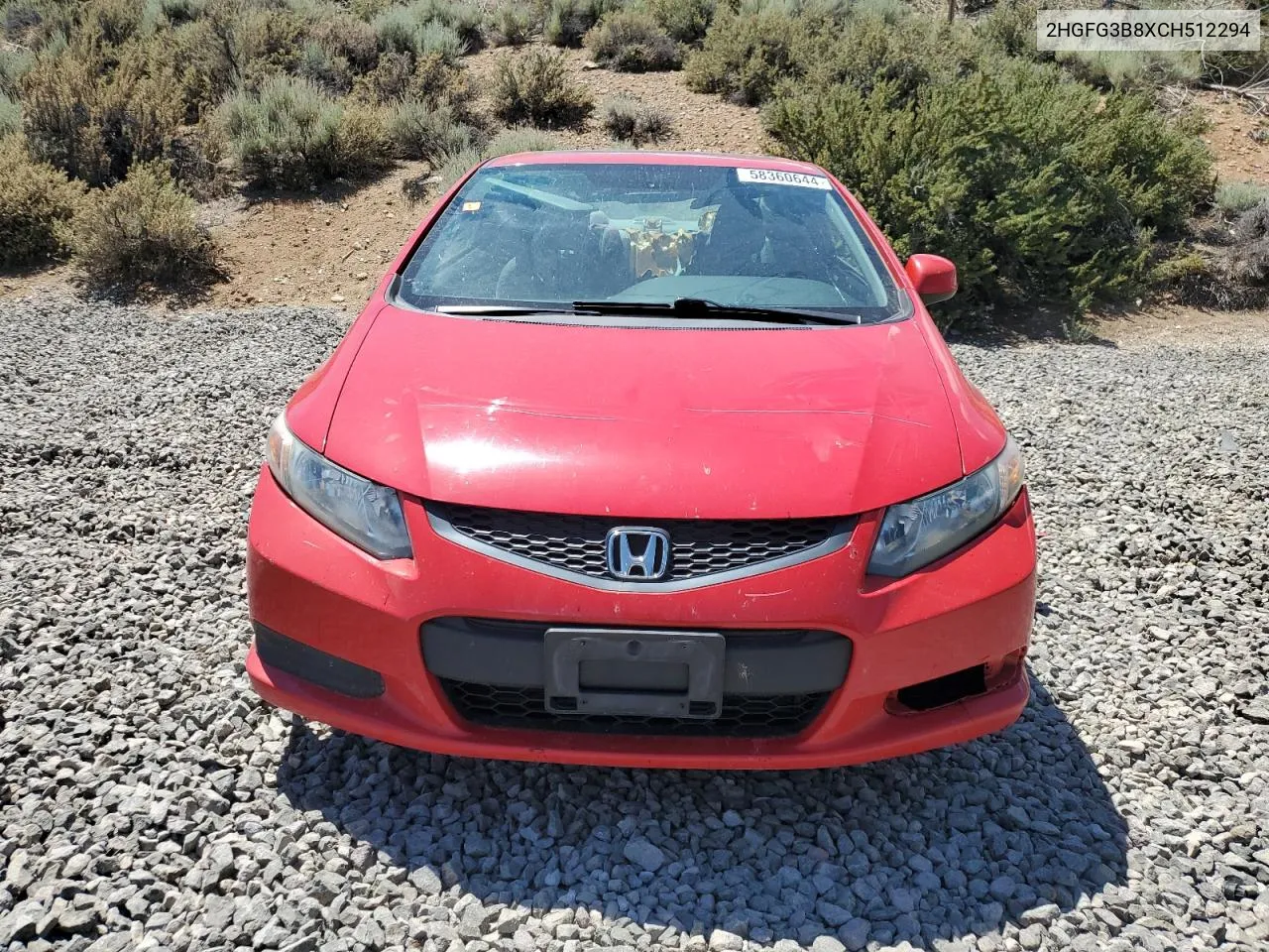 2HGFG3B8XCH512294 2012 Honda Civic Ex