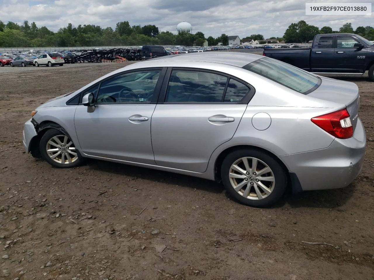 2012 Honda Civic Exl VIN: 19XFB2F97CE013880 Lot: 59819494