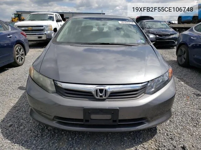 19XFB2F55CE106748 2012 Honda Civic Lx