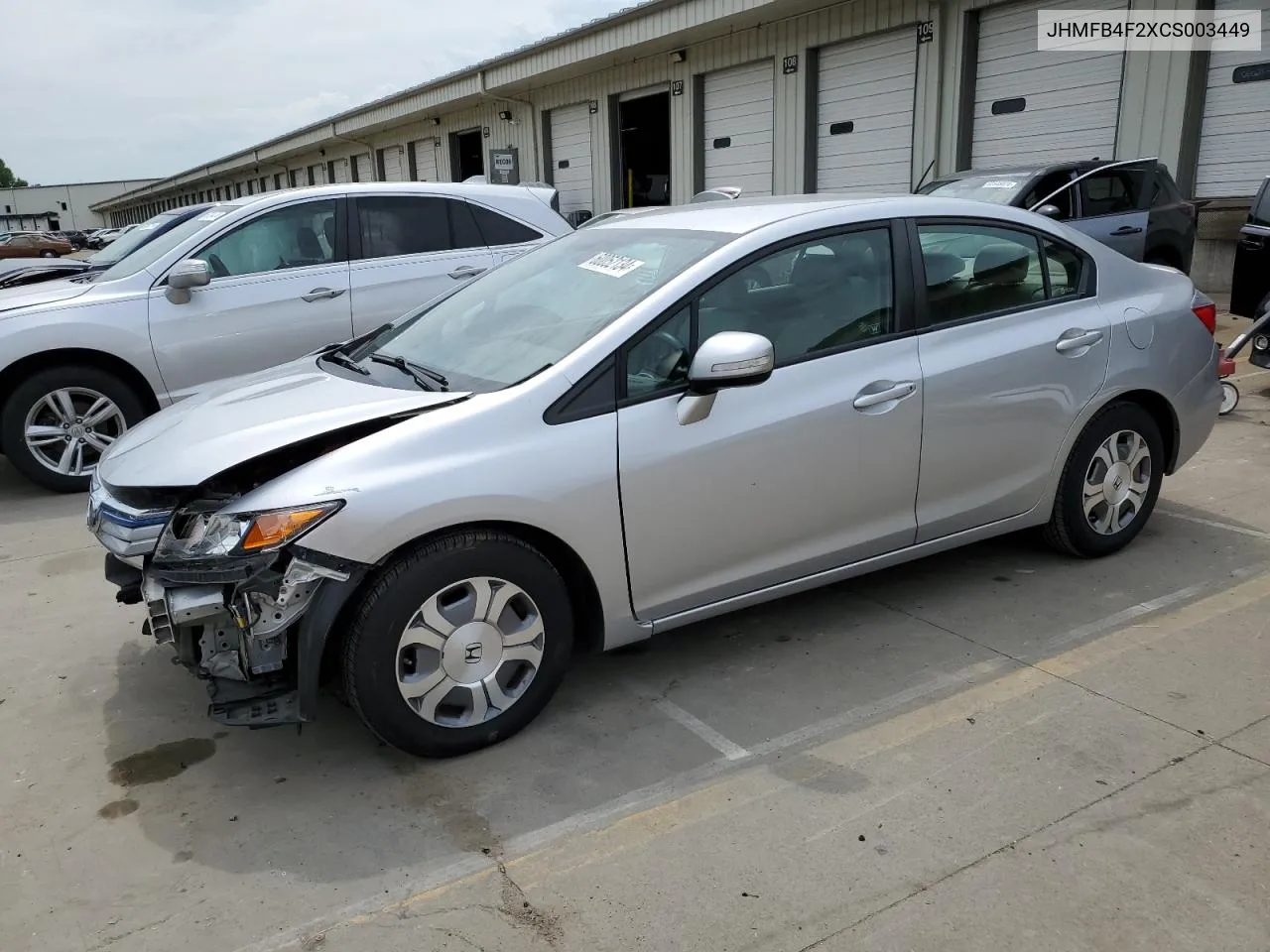 2012 Honda Civic Hybrid VIN: JHMFB4F2XCS003449 Lot: 60052134