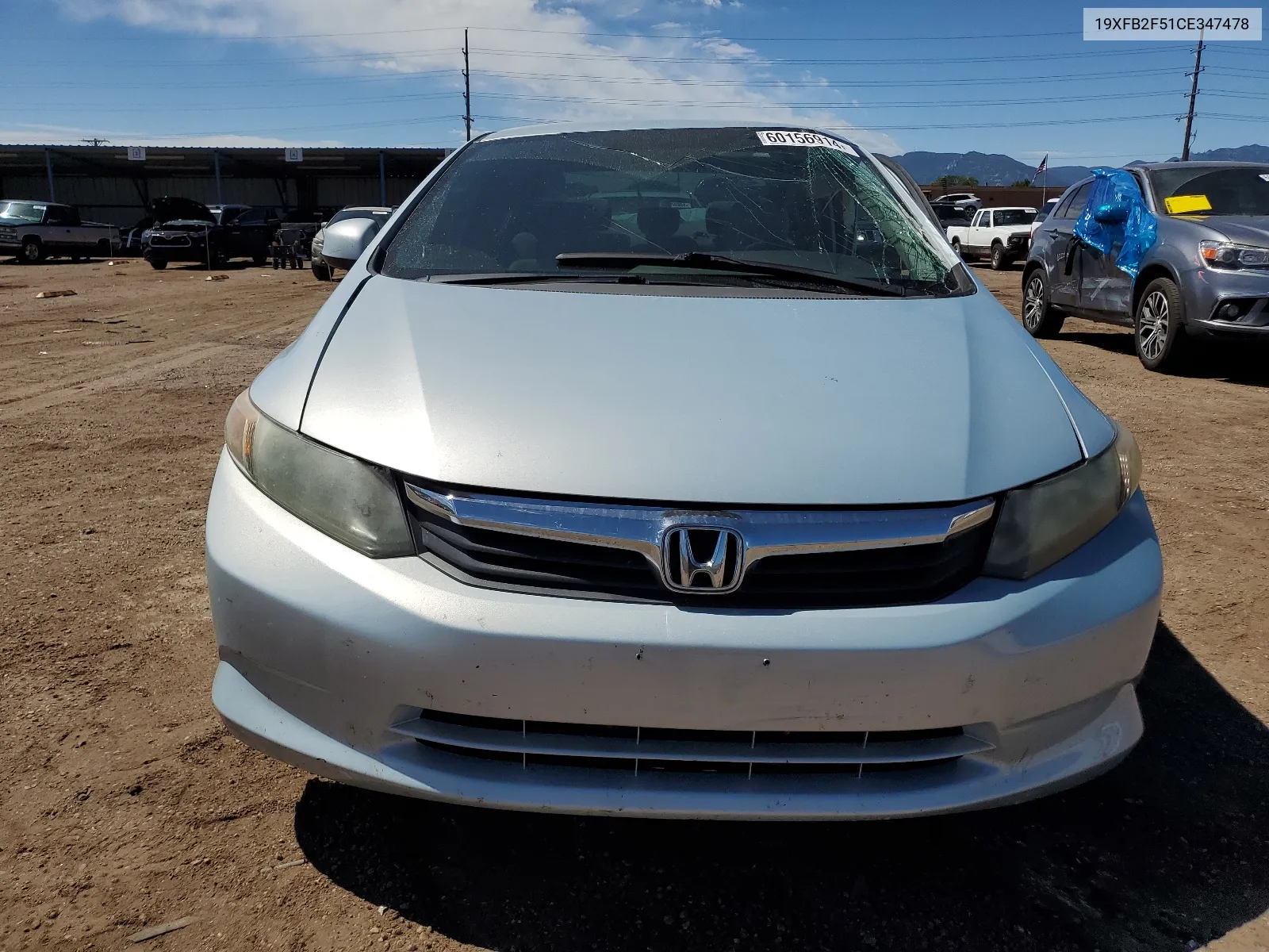 2012 Honda Civic Lx VIN: 19XFB2F51CE347478 Lot: 60156914