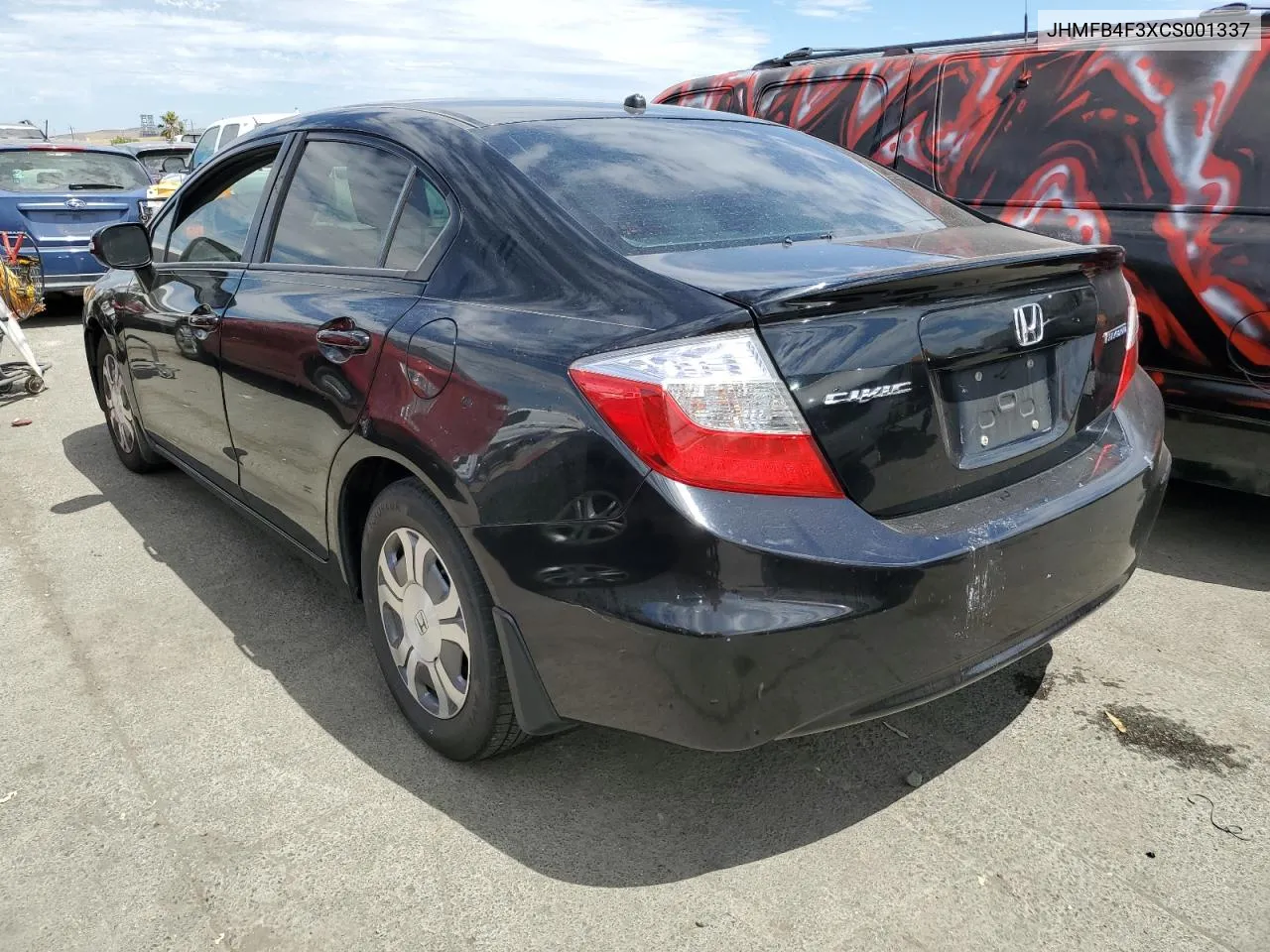 2012 Honda Civic Hybrid L VIN: JHMFB4F3XCS001337 Lot: 60435704