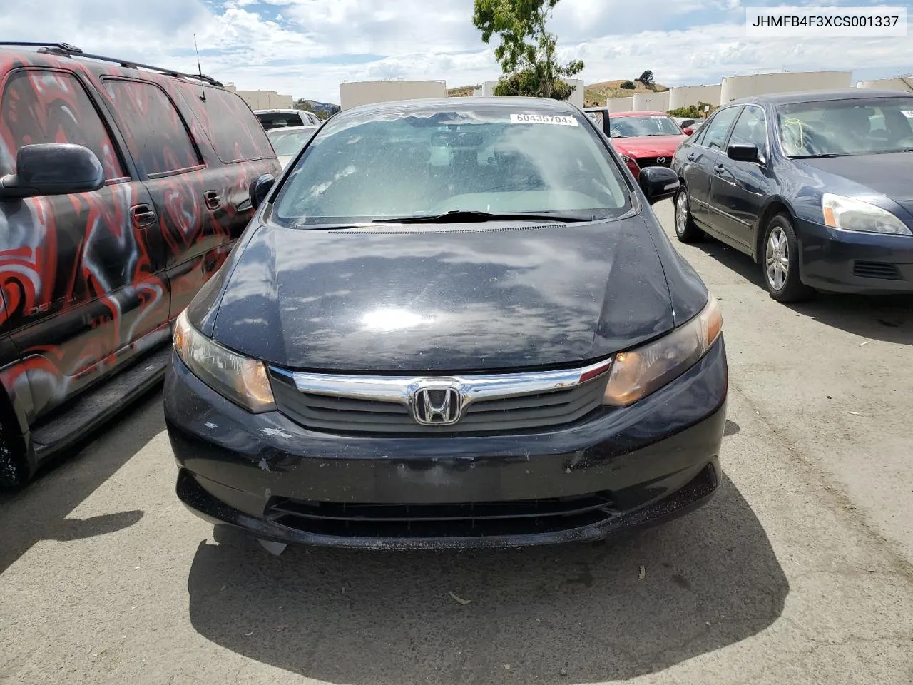 2012 Honda Civic Hybrid L VIN: JHMFB4F3XCS001337 Lot: 60435704