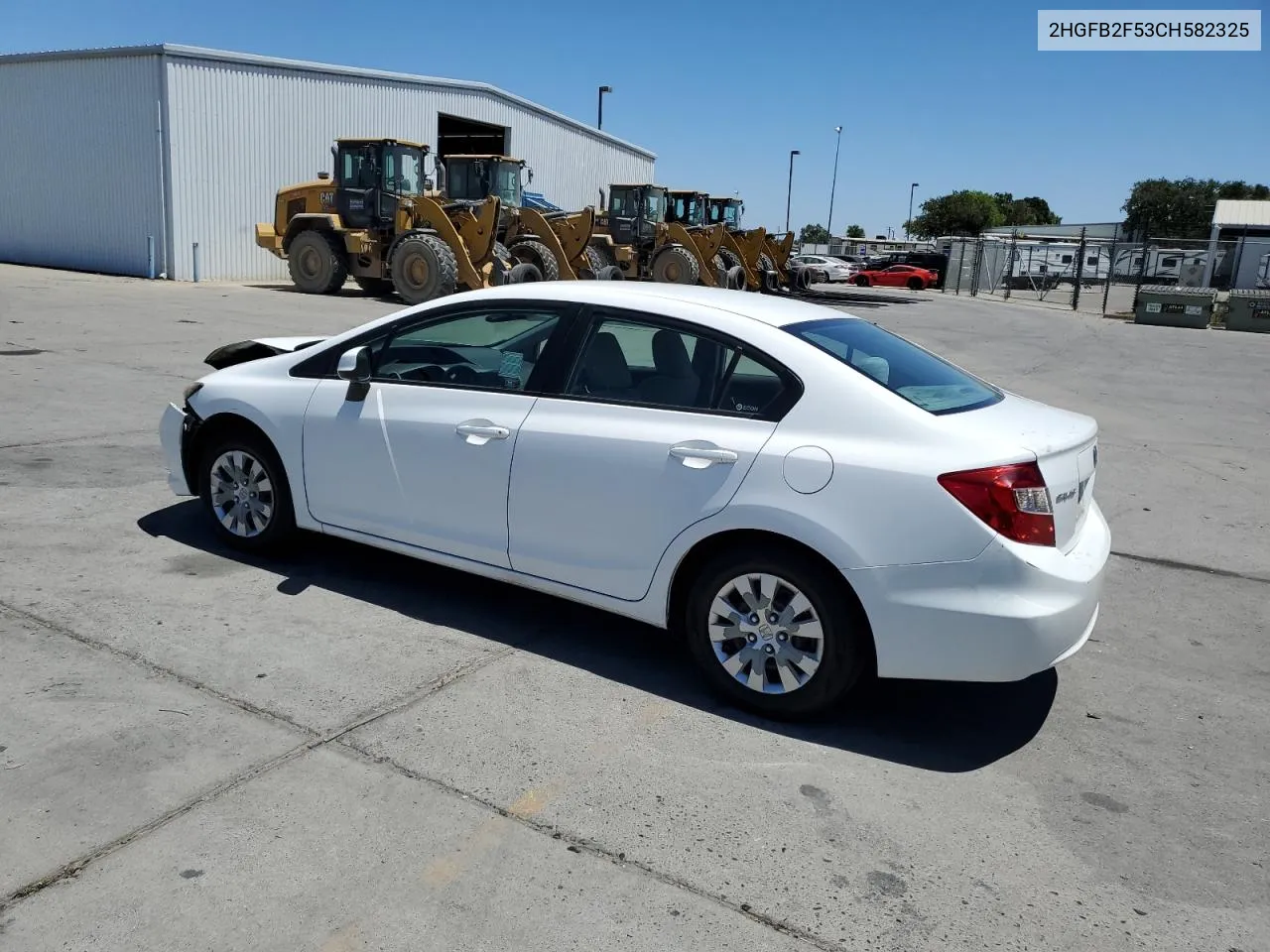 2012 Honda Civic Lx VIN: 2HGFB2F53CH582325 Lot: 61348554