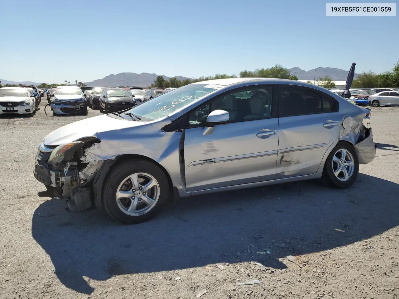 2012 Honda Civic Natural Gas VIN: 19XFB5F51CE001559 Lot: 61386744