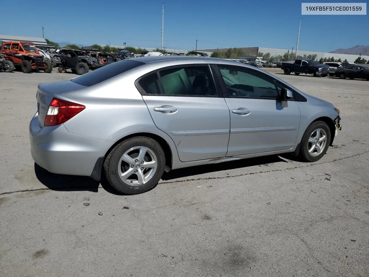 2012 Honda Civic Natural Gas VIN: 19XFB5F51CE001559 Lot: 61386744