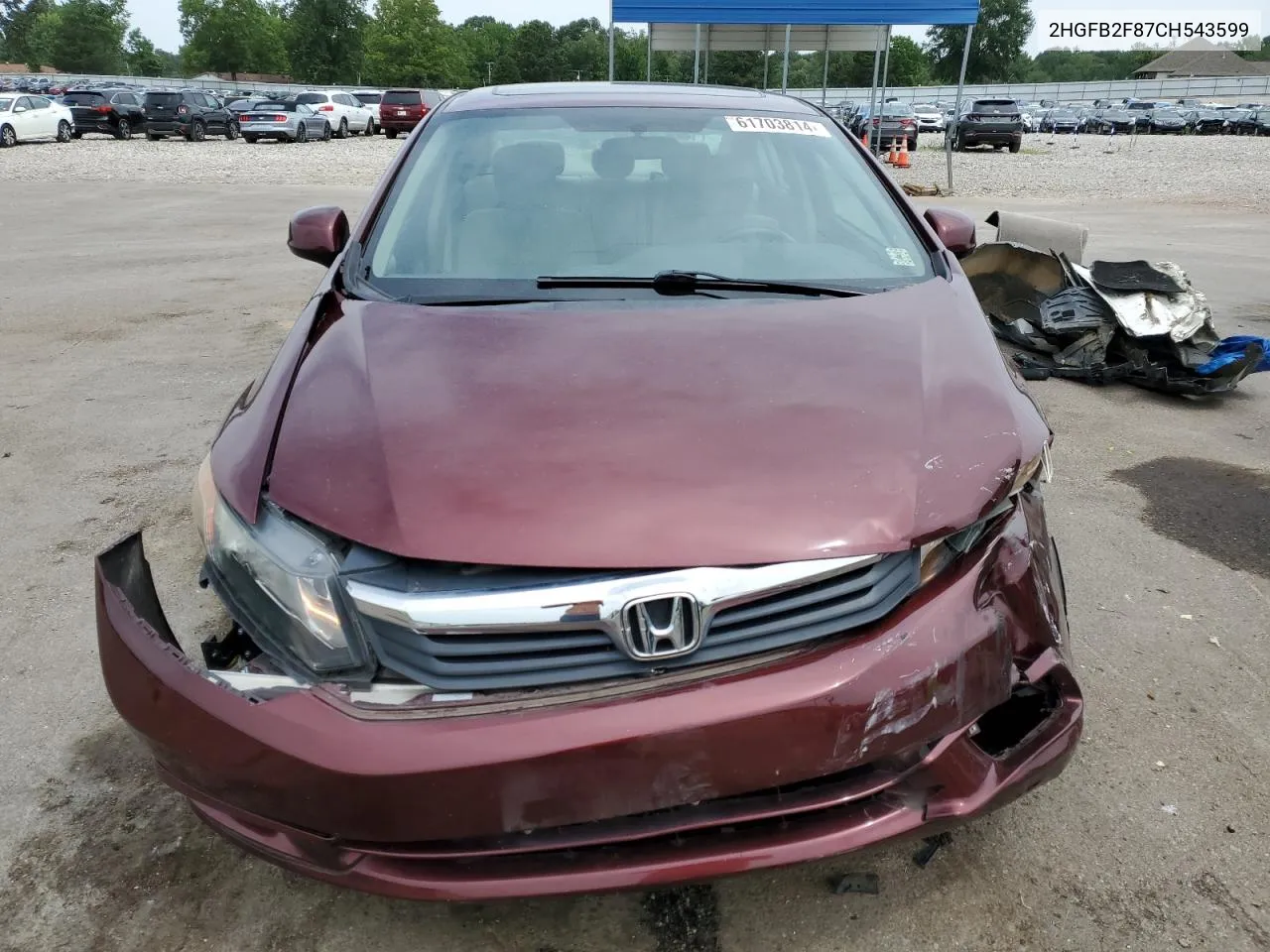 2HGFB2F87CH543599 2012 Honda Civic Ex