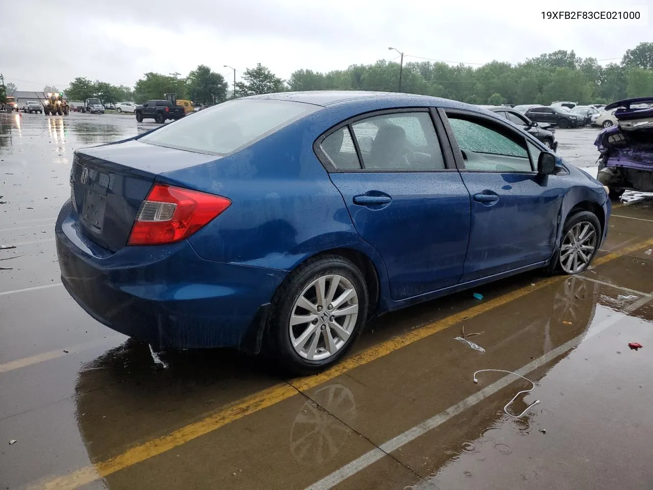 2012 Honda Civic Ex VIN: 19XFB2F83CE021000 Lot: 61726464