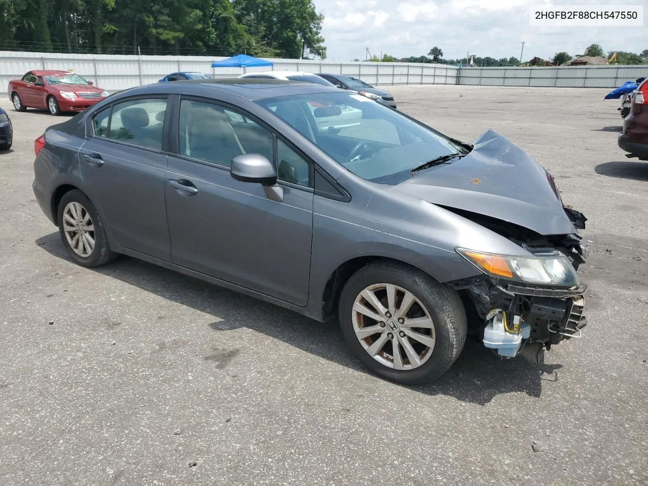 2012 Honda Civic Ex VIN: 2HGFB2F88CH547550 Lot: 63115344