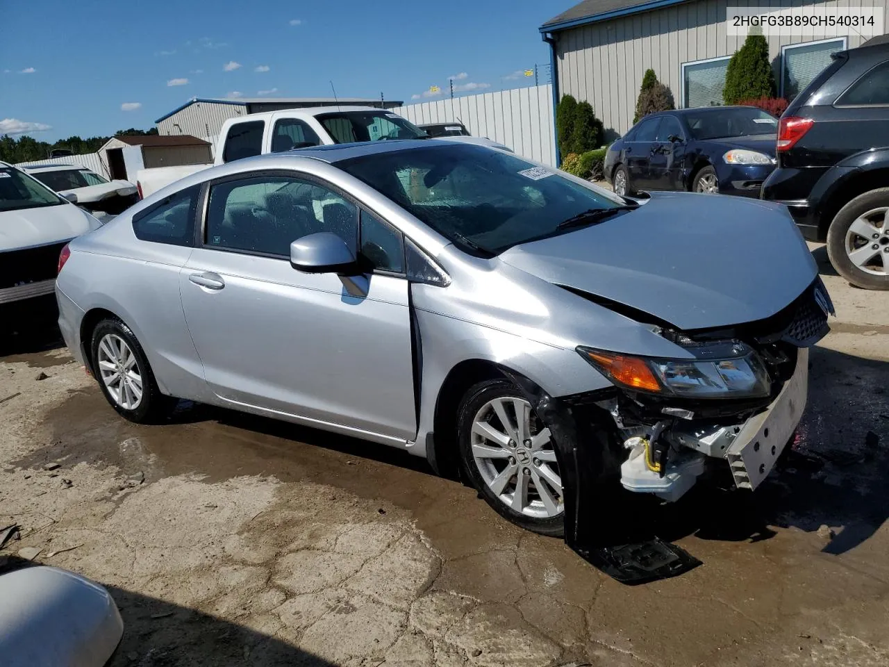 2012 Honda Civic Ex VIN: 2HGFG3B89CH540314 Lot: 63279514