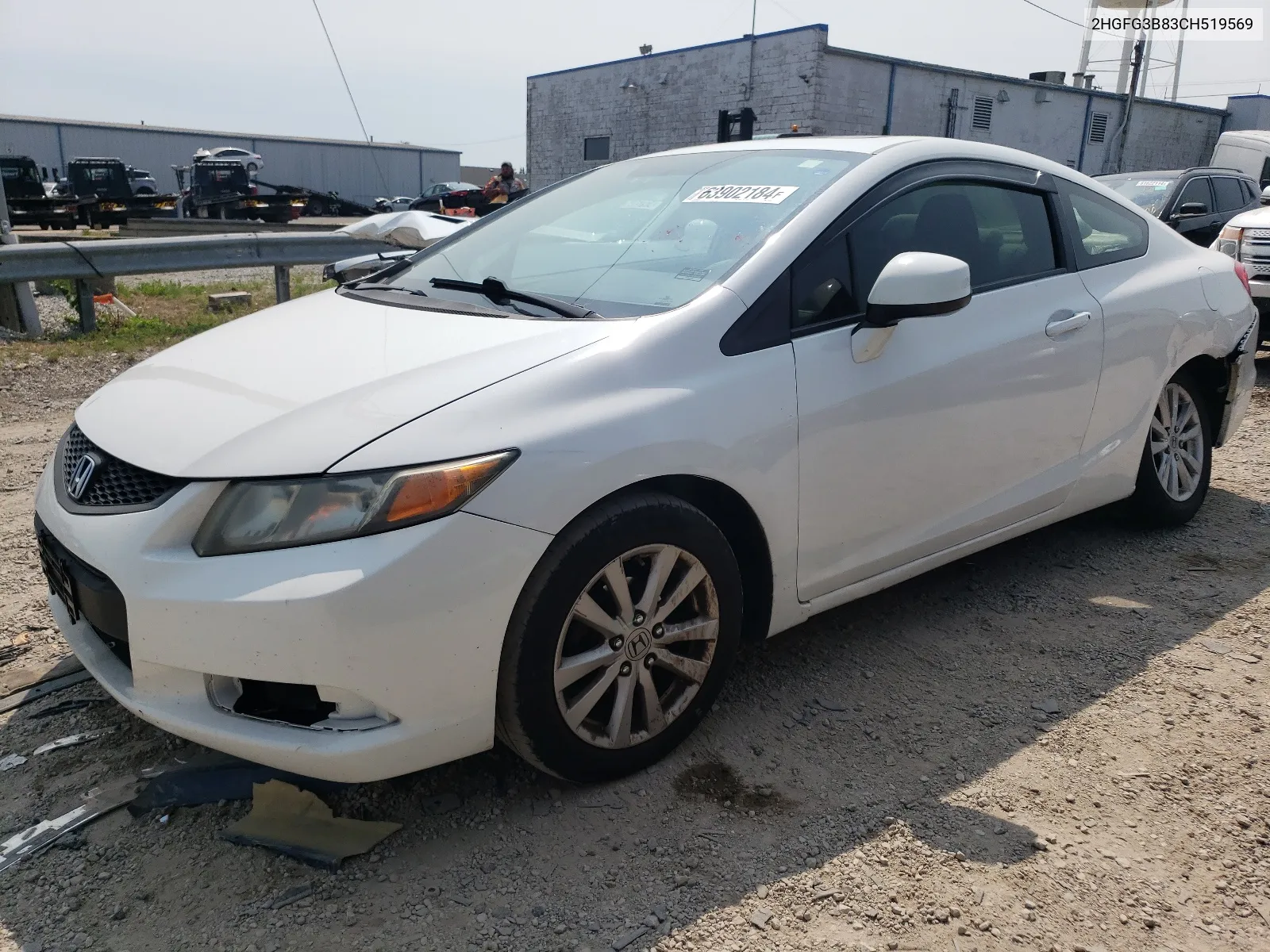 2012 Honda Civic Ex VIN: 2HGFG3B83CH519569 Lot: 63902184