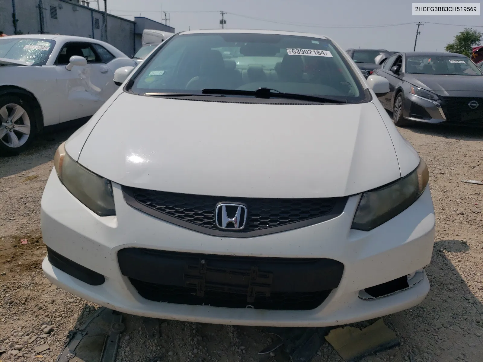 2012 Honda Civic Ex VIN: 2HGFG3B83CH519569 Lot: 63902184