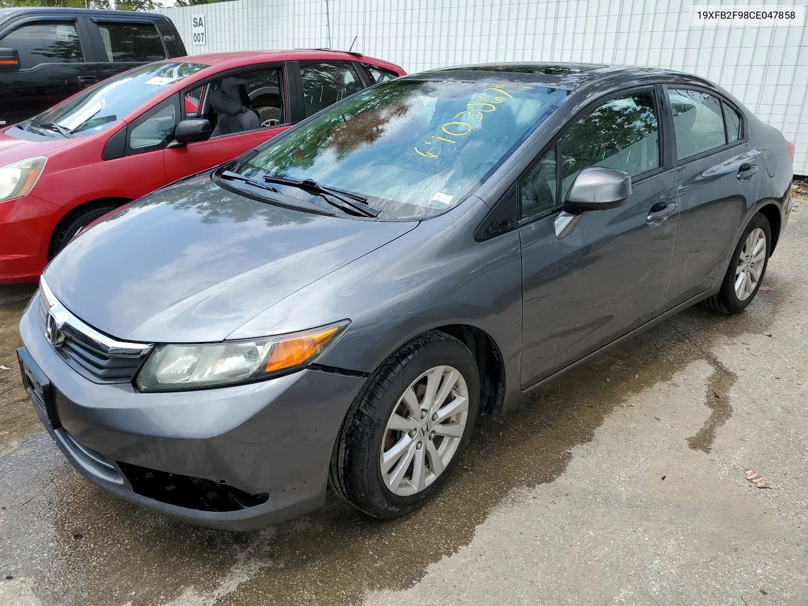 2012 Honda Civic Exl VIN: 19XFB2F98CE047858 Lot: 64030674