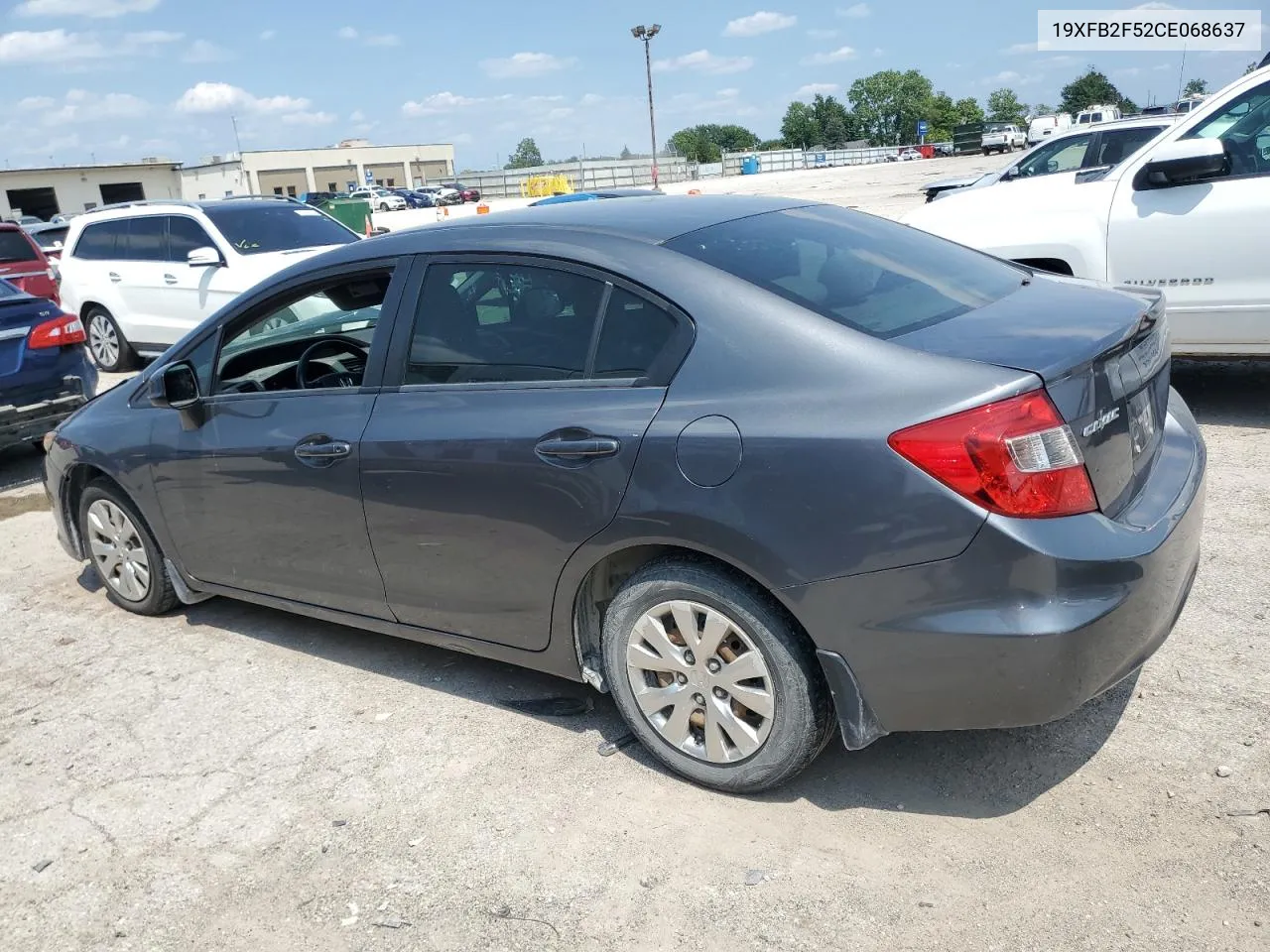 2012 Honda Civic Lx VIN: 19XFB2F52CE068637 Lot: 64767124