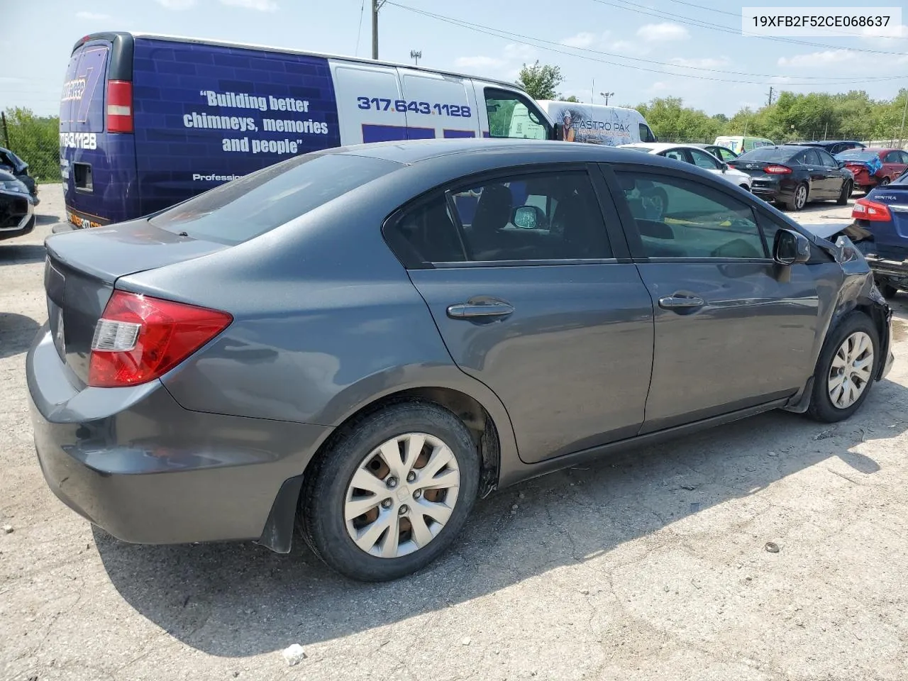 2012 Honda Civic Lx VIN: 19XFB2F52CE068637 Lot: 64767124