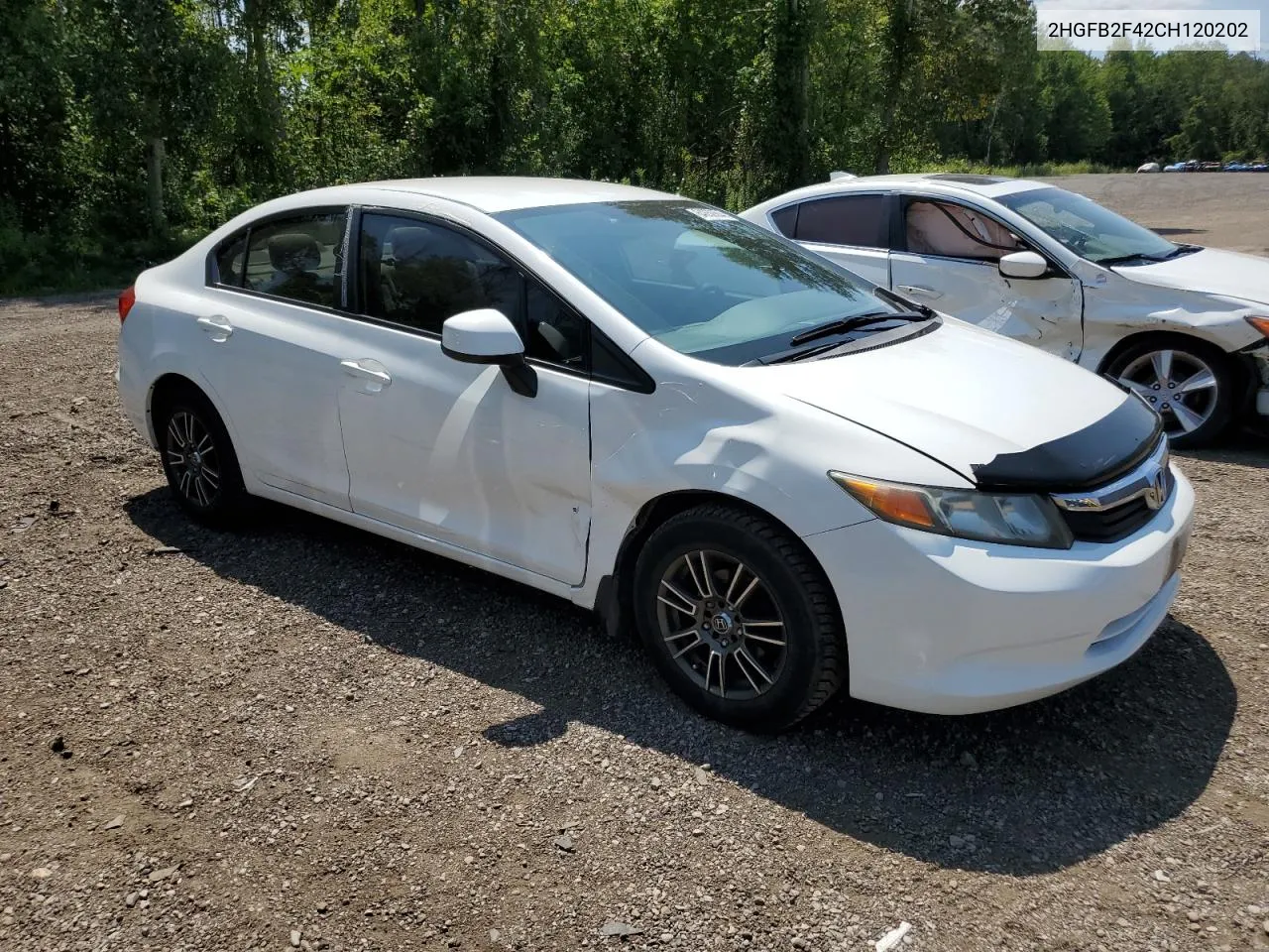 2012 Honda Civic Lx VIN: 2HGFB2F42CH120202 Lot: 64852564