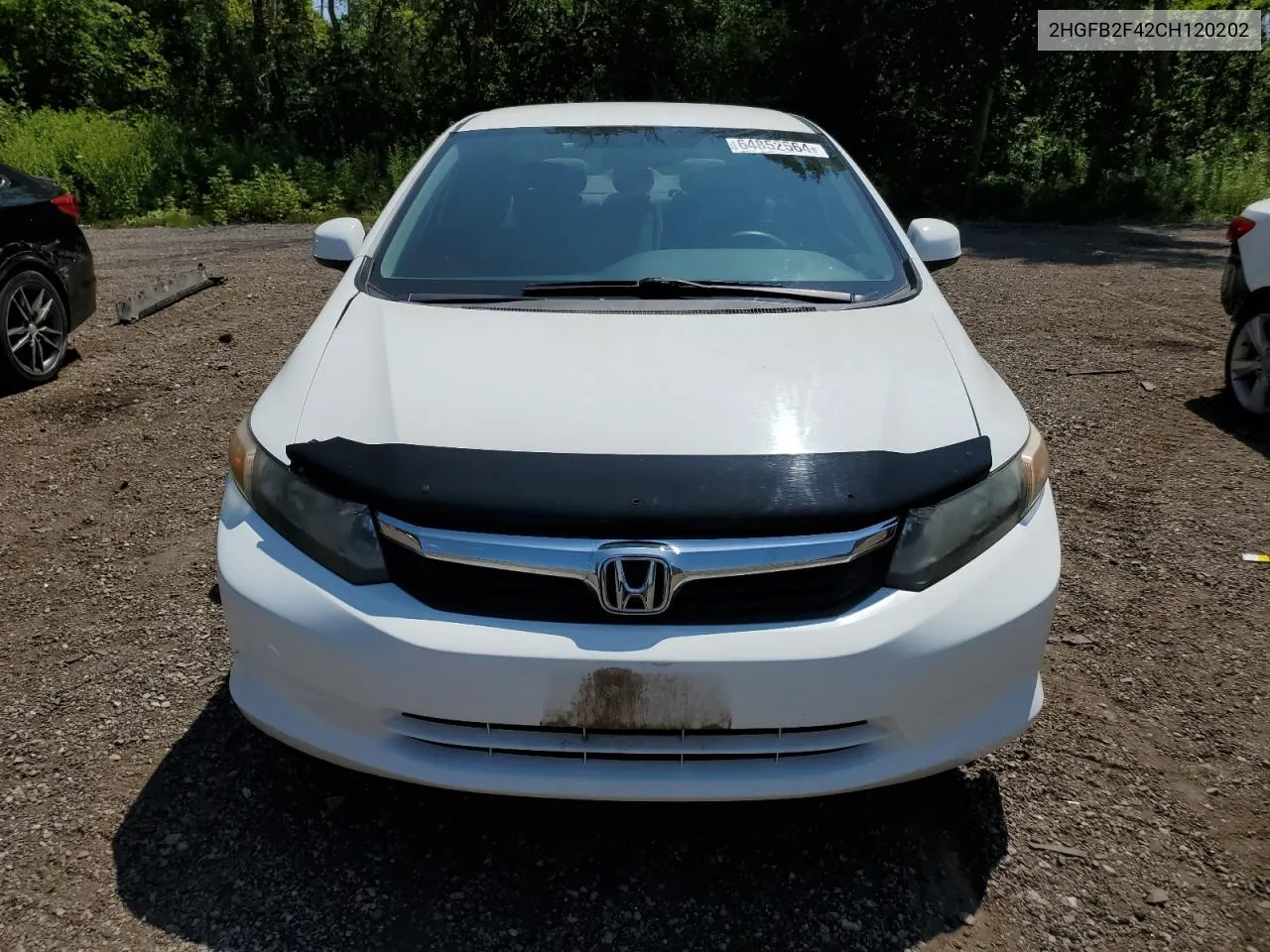 2012 Honda Civic Lx VIN: 2HGFB2F42CH120202 Lot: 64852564