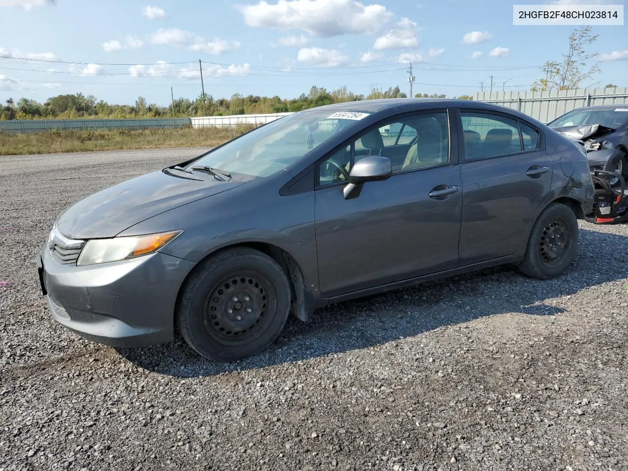 2012 Honda Civic Lx VIN: 2HGFB2F48CH023814 Lot: 65047264