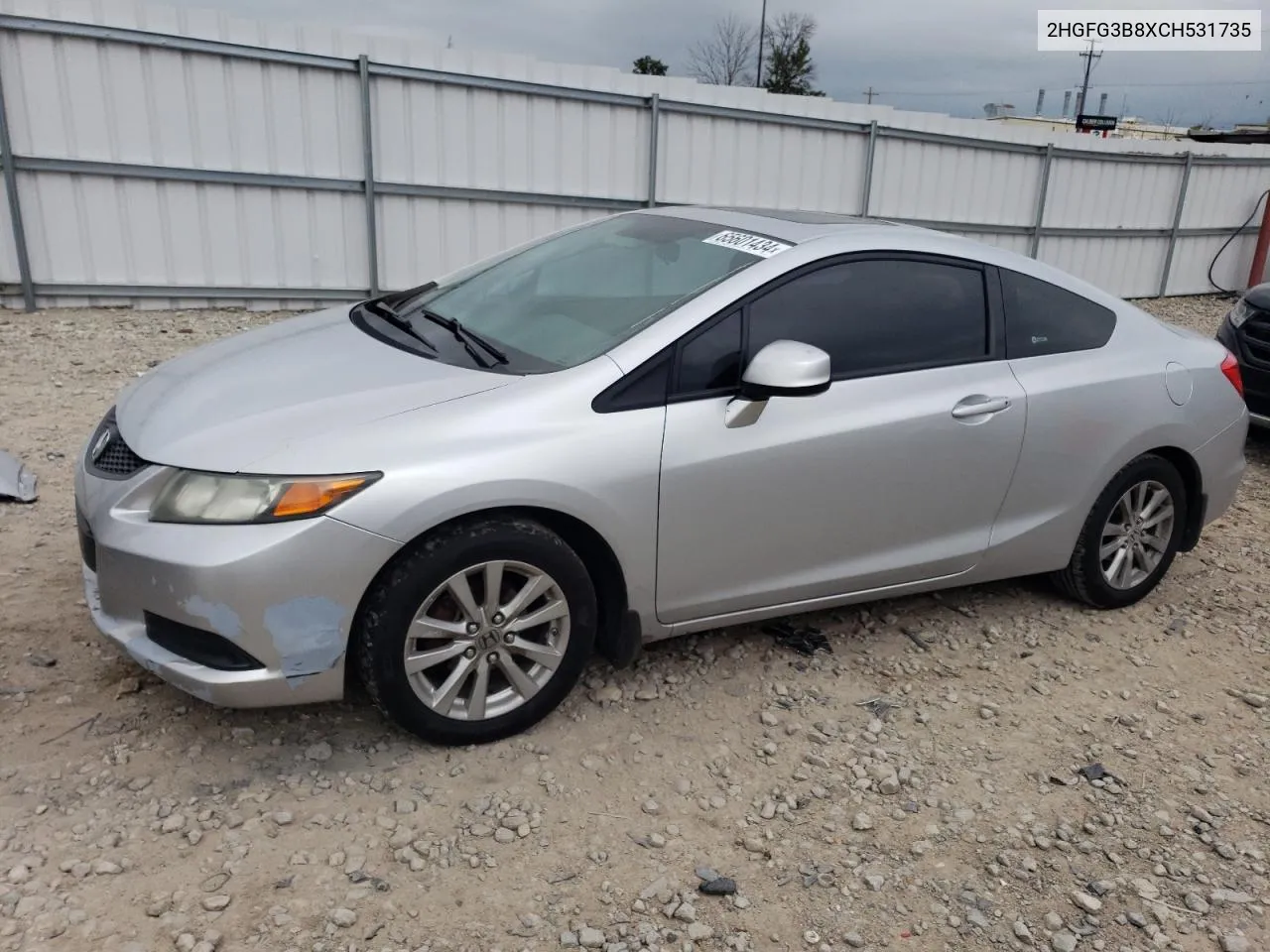 2HGFG3B8XCH531735 2012 Honda Civic Ex