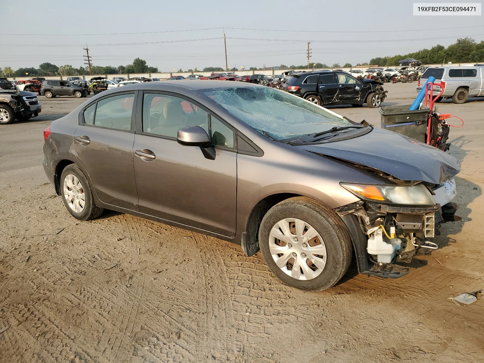 2012 Honda Civic Lx VIN: 19XFB2F53CE094471 Lot: 66440214