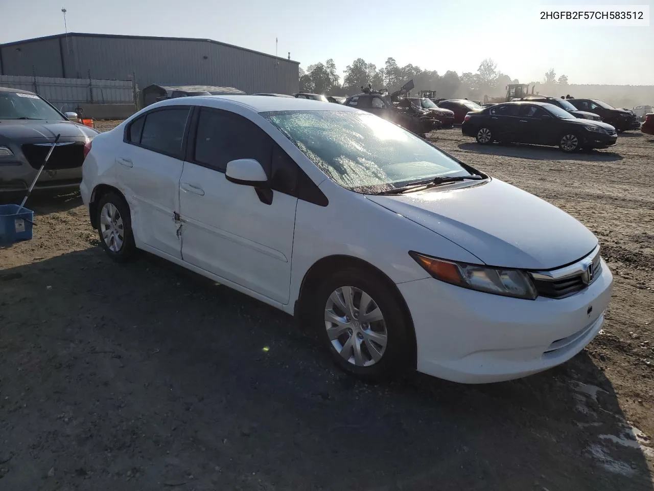 2012 Honda Civic Lx VIN: 2HGFB2F57CH583512 Lot: 66798394