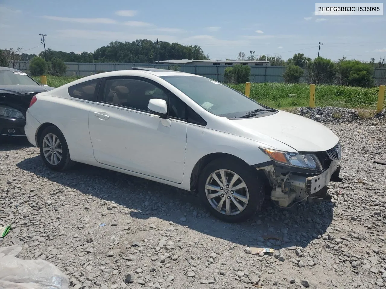 2012 Honda Civic Ex VIN: 2HGFG3B83CH536095 Lot: 67381454