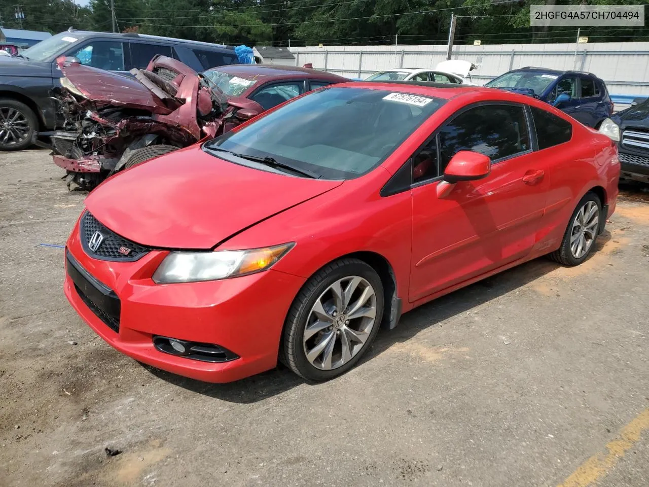 2012 Honda Civic Si VIN: 2HGFG4A57CH704494 Lot: 67576154