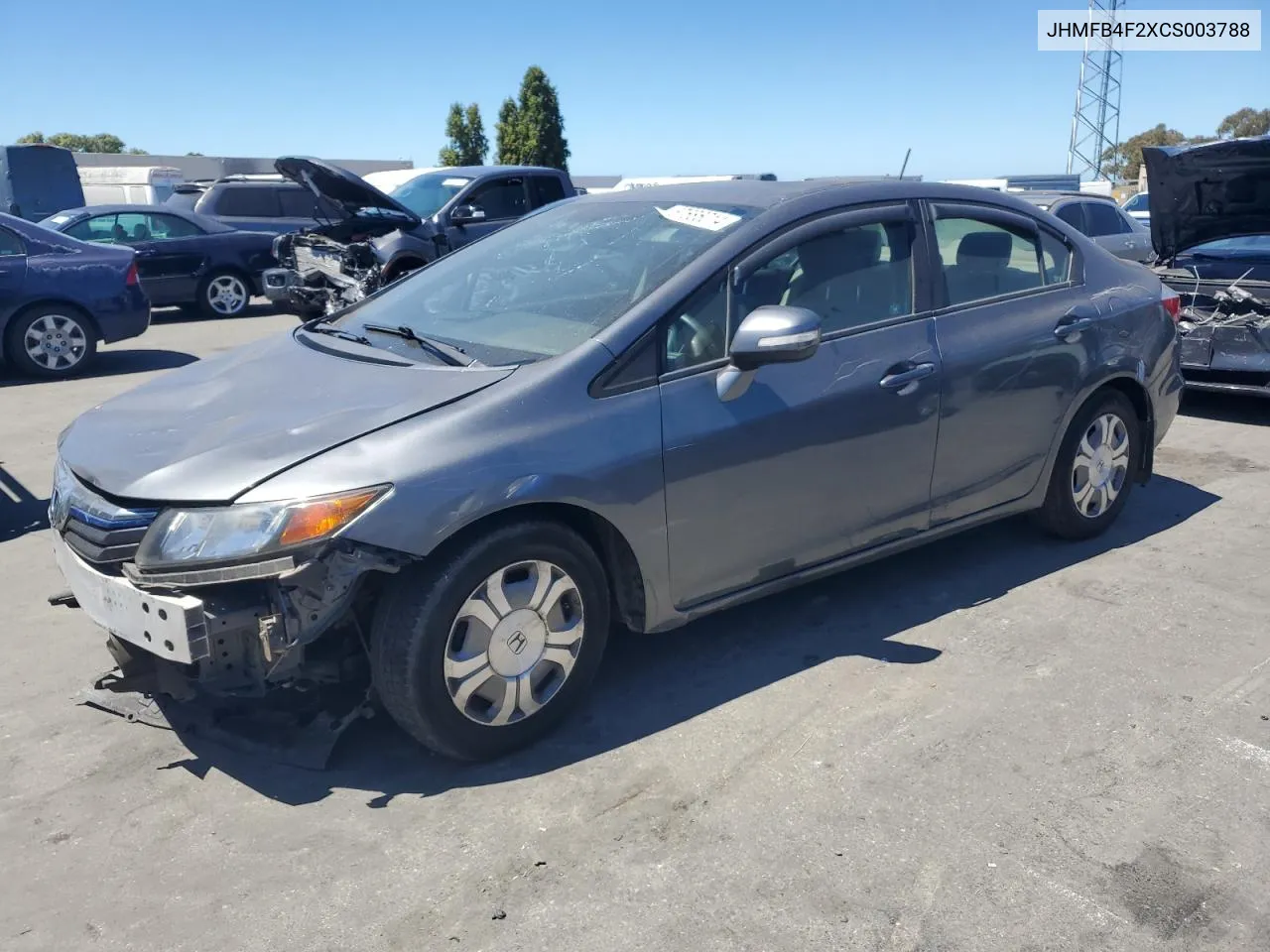 2012 Honda Civic Hybrid VIN: JHMFB4F2XCS003788 Lot: 67686014