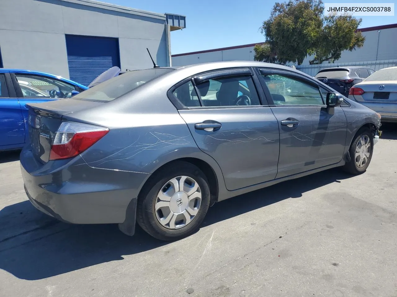 2012 Honda Civic Hybrid VIN: JHMFB4F2XCS003788 Lot: 67686014