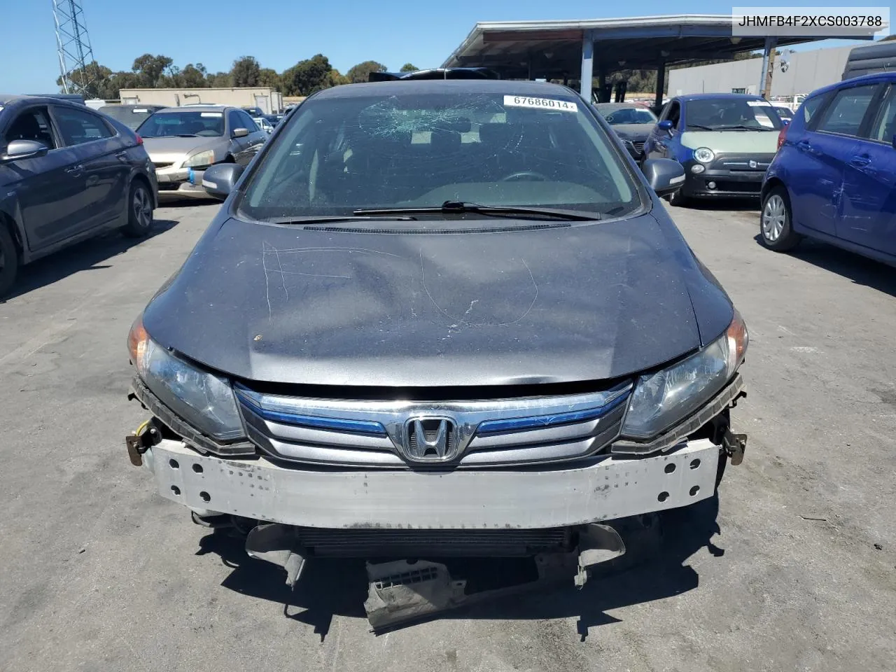 JHMFB4F2XCS003788 2012 Honda Civic Hybrid