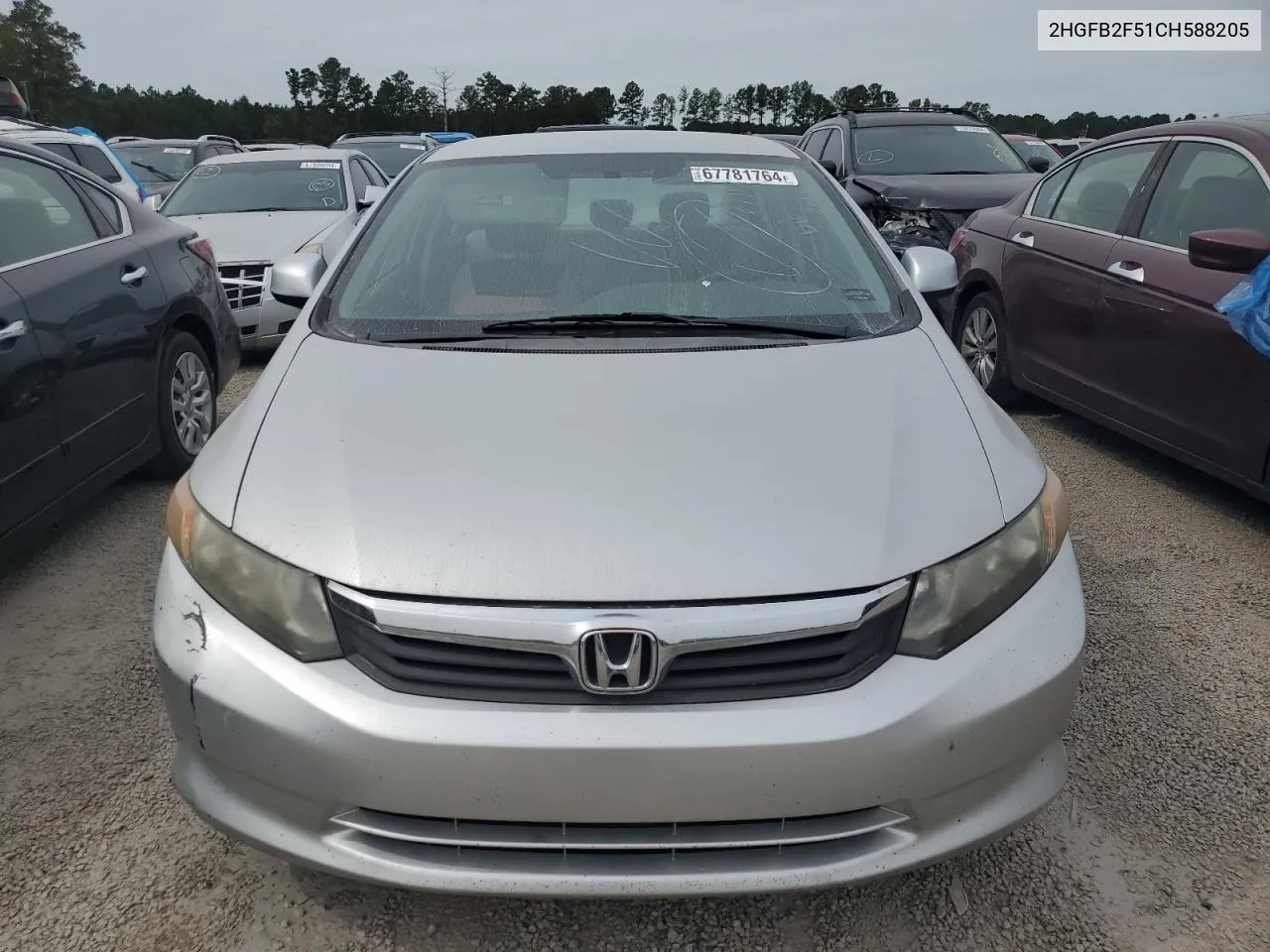 2HGFB2F51CH588205 2012 Honda Civic Lx